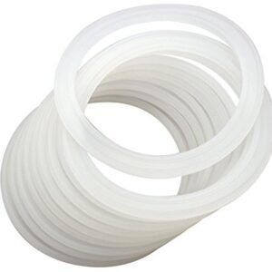 Platinum Silicone Sealing Rings Gaskets for Leak Proof Mason Jar Lids (10 Pack, Wide Mouth)