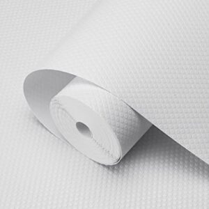 shelf liner kitchen drawer liners – white shelf liners non adhesive, easy to cut pabusior liner for drawers and cabinets roll, soft, non-slip, waterproof cabinet liner (12 x 96 inch)