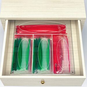 BTYEEUYI Ziplock Bag Storage Organizer For Kitchen Drawer, Super Clear Baggie Organizer, Sandwich Bag Organizer Acrylic Food Bags Dispenser, Easy to Refill And Take out, Fits Ziplock Bag, Hefty