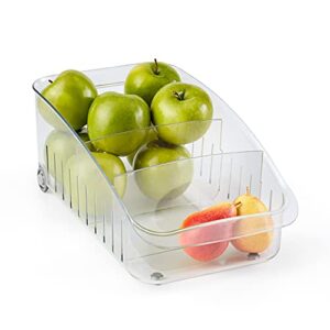 youcopia rollout fridge drawer, 8″ wide, clear
