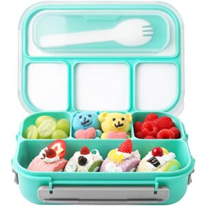 dzhjkio bento box lunch box ,lunch containers for adults/kids/toddler,1300ml-4 compartment
