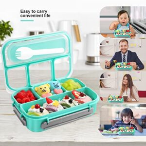 DZHJKIO Bento Box Lunch Box ,Lunch Containers for Adults/Kids/Toddler,1300ML-4 Compartment