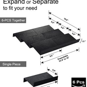 Artibear Expandable Spice Rack Drawer Organizer for 8" to 16" Kitchen Cabinets Drawer Tray, Set of 6