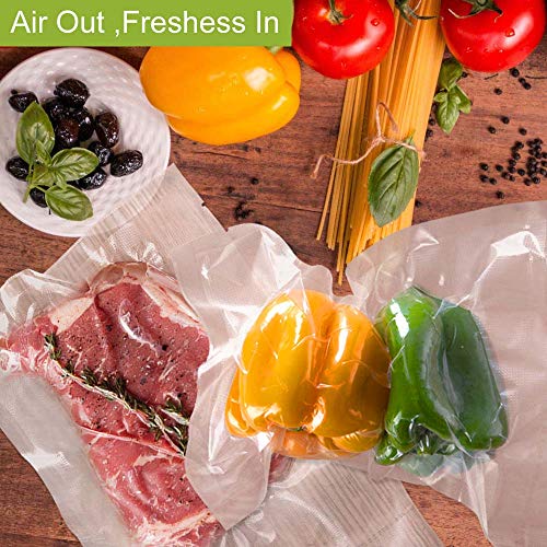 VacYaYa100 Quart 8 x 12 Inch Freezer Food Vacuum Sealer Storage Bags Size,Vac Seal a Meal Bags with BPA Free and Heavy Duty Sous Vide Vaccume Safe PreCut Bag