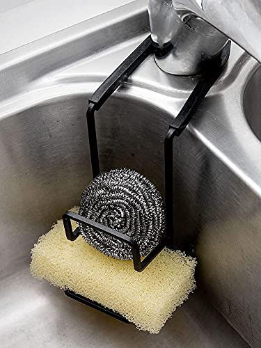 Fusiontec Sink Caddy Sink Sponge Holder - Faucet Rack Shower Tray - Kitchen and Bathroom Metal Organizer Hanging Fix Around Faucet