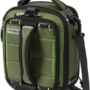 Arctic Zone Titan X Fridge Cold Dual Compartment Expandable Insulated Lunch Pack with 3X 250g High Performance Ice Walls, Olive Green