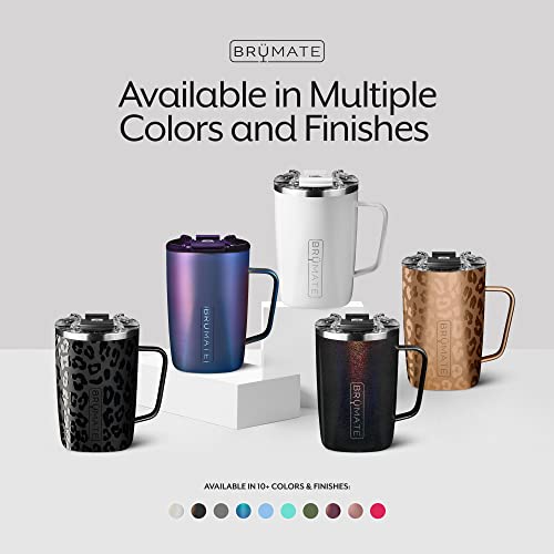 BrüMate Toddy - 16oz 100% Leak Proof Insulated Coffee Mug with Handle & Lid - Stainless Steel Coffee Travel Mug - Double Walled Coffee Cup (Matte Navy)