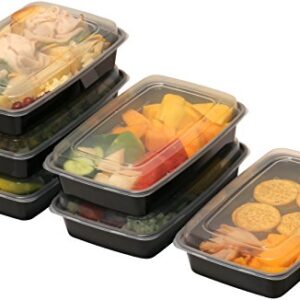 16 Pack - SimpleHouseware 1 Compartment Food Grade Meal Prep Storage Container Boxes, 28 Ounces