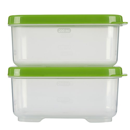 Rubbermaid LunchBlox Side Container, Green, Pack of 2