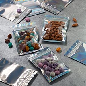 100 Pieces Mylar Bag - 4X6" | Mylar Bags | Food Storage | Coffee Storage | Candy Bags | Resealable Bags For Small Business and Packaging| Holographic Bags | Pouch Bags | Package Bags | Smell Proof Bag