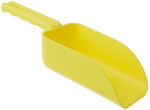 vikan remco 63006 color-coded plastic hand scoop – bpa-free food-safe kitchen utensils, restaurant and food service supplies, 16 oz, yellow