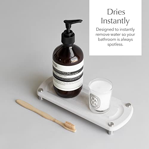 Dorai Home Sink Caddy – Dries Instantly and Prevents Moisture Buildup – Stainless Steel Feet with Rubber Bottom – Functional Design Created for The Modern Home – Sandstone