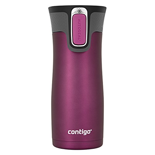 Contigo AUTOSEAL West Loop Vaccuum-Insulated Stainless Steel Travel Mug, 16 oz, Radiant Orchid Trans Matte