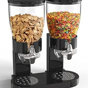 Retail Blade Dual Food Dispenser - Dry Food Dispenser Perfect As A Candy, Nuts, Rice, Granola, Cereal & more Dispenser. Dispenses 1 Ounce Per Twist! Stores Food, and Keeps Your Food fresh!