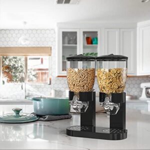 Retail Blade Dual Food Dispenser - Dry Food Dispenser Perfect As A Candy, Nuts, Rice, Granola, Cereal & more Dispenser. Dispenses 1 Ounce Per Twist! Stores Food, and Keeps Your Food fresh!