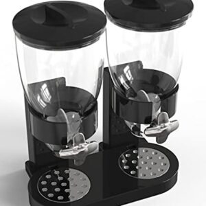 Retail Blade Dual Food Dispenser - Dry Food Dispenser Perfect As A Candy, Nuts, Rice, Granola, Cereal & more Dispenser. Dispenses 1 Ounce Per Twist! Stores Food, and Keeps Your Food fresh!