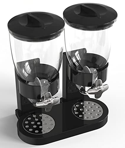 Retail Blade Dual Food Dispenser - Dry Food Dispenser Perfect As A Candy, Nuts, Rice, Granola, Cereal & more Dispenser. Dispenses 1 Ounce Per Twist! Stores Food, and Keeps Your Food fresh!