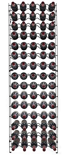 Sorbus Wine Rack Free Standing Floor Stand - Racks Hold 75 Bottles of Your Favorite Wine - Large Capacity Elegant Wine Storage for Any Bar, Wine Cellar, Kitchen, Dining Room, etc (75 Bottles)