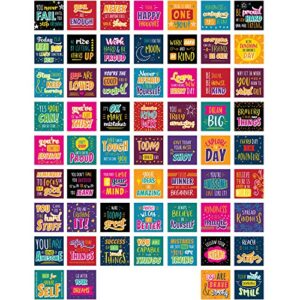 canopy street kids’ affirmation lunch box notes / 3.5″ square motivational lunch box cards/pack of 60 encouraging mini notes