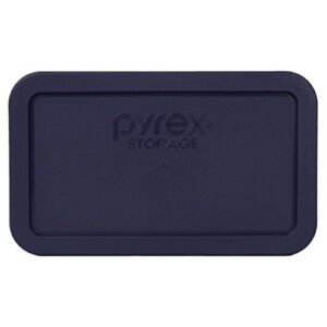 pyrex blue oblong plastic storage cover 4.8 cup 7214-pc