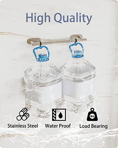 WZKALY Paper Towel Holder, Adhesive Paper Towel Holder Under Cabinet Self-Adhesive or Wall Mounted SUS304 Stainless Steel for Kitchen Bathroom Farmhouse Barbecue Laundry (Sliver)