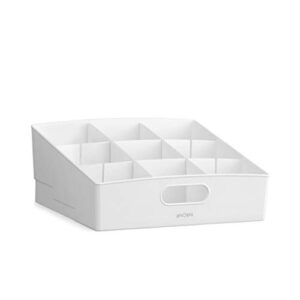 YouCopia Kitchen Cabinet Pantry ShelfBin Packet & Snack Bin Organizer, Large, White