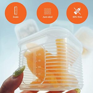 TeTeBak Food Storage Containers with Lids Airtight - 6PCS Removable Individual BPA-Free Plastic Food Containers for Pantry Organization and Storage, Stackable Meal Prep Containers Reusable (6PCS-128OZ-Meal-Prep)