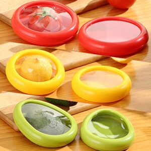 4 PCS Fresh Stretch Pod for Avocado Onion Lemon Tomato Saver and Storage Keeper Reusable Avocado Stretch Storage Containers Food Storage Box for Fruit and Vegetable Storage