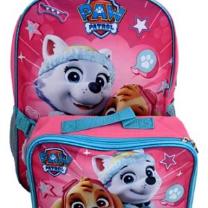 Group Ruz Nickelodeon Girl Paw Patrol 16" Backpack With Detachable Matching Lunch Box