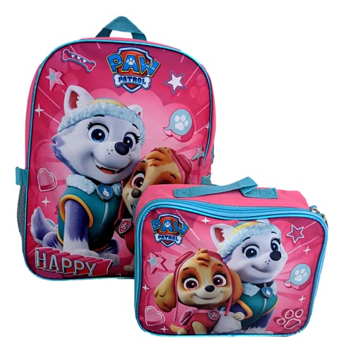 Group Ruz Nickelodeon Girl Paw Patrol 16" Backpack With Detachable Matching Lunch Box