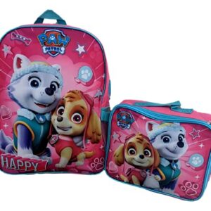 Group Ruz Nickelodeon Girl Paw Patrol 16" Backpack With Detachable Matching Lunch Box