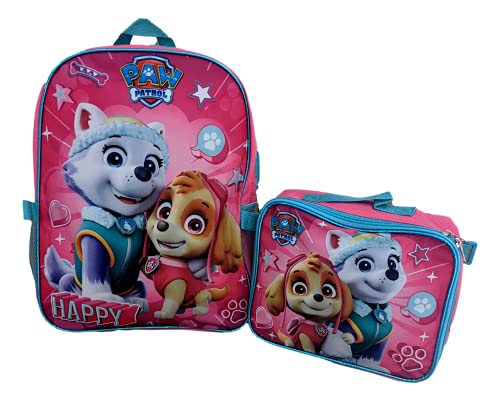 Group Ruz Nickelodeon Girl Paw Patrol 16" Backpack With Detachable Matching Lunch Box