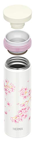 Thermos JNY-502 HNZ Water Bottle, Made in Japan, Vacuum Insulated Travel Mug, 16.9 fl oz (500 ml), Hanazakura