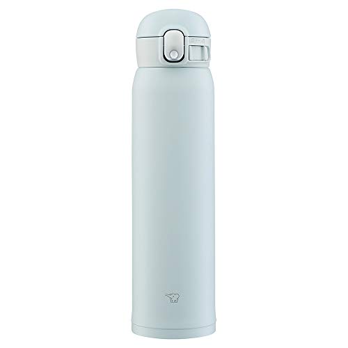 Zojirushi SM-WA60-HL One-Touch Stainless Steel Mug, Seamless, 2.3 gal (0.60 L), Ice Gray