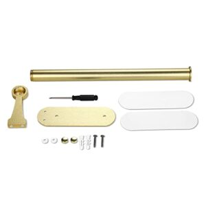 Paper Towel Holder, Self Adhesive or Screw Mounting, Deymogs Under Cabinet Paper Towel Holder, Gold Paper Towel Holder Wall Mount for Kitchen, Pantry, Sink, Bathroom