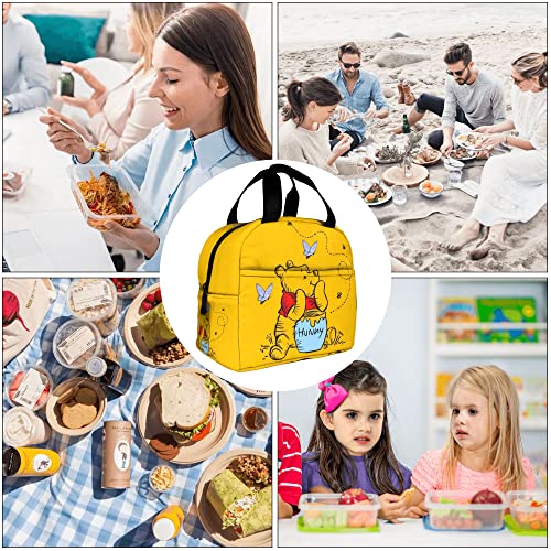 Cartoon Lunch Bag For Women Men Insulation Portable Lunch Box Tote Bags for Work Picnic Travel Gifts