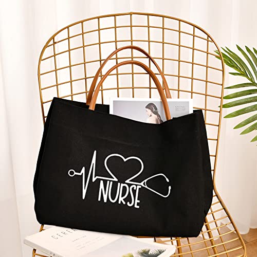 Nurse Tote Bag Nurse Gifts RN Nursing Bag for Work, Shopping, Beach, Travel