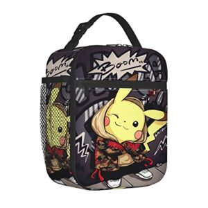 anime lunch bag insulated portable lunch box tote bags for adults men women travel picnic office gifts