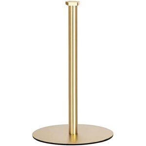 gold paper towel holder countertop, oboding, kitchen paper towel holder stand for kitchen and bathroom organization and storage, paper towel holders for standard and large size rolls (gold)