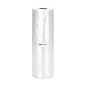 immuson 12″ x 20″ plastic produce bag on a roll food storage bags clear plastic produce bag for fruits, vegetable,bread, kitchen bags (350 bags-1 roll)