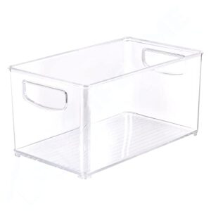 lifetime appliance parts upgraded clear organizer storage bin with handle compatible with kitchen i best compatible with refrigerators, cabinets & food pantry – 10″ x 5″ x 6″