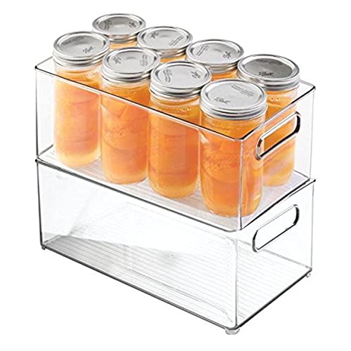 Lifetime Appliance Parts UPGRADED Clear Organizer Storage Bin with Handle Compatible with Kitchen I Best Compatible with Refrigerators, Cabinets & Food Pantry - 10" x 5" x 6"