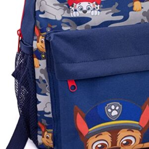 Paw Patrol Backpack Set Kids 4 Piece Camo Lunch Box Water Bottle Pencil Case