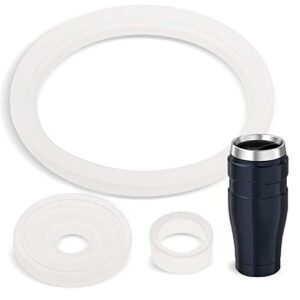 impresa 2 sets of thermos stainless king (tm) -compatible 16 ounce travel tumbler / mug gaskets / seals products – bpa-/phthalate-/latex-free – 2 full replacements per kit