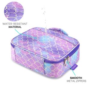 mibasies Kids Lunch Box for Girls and Boys Toddler Insulated Lunch Bag (Mermaid Tail1)
