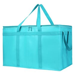 bodaon insulated food delivery bag, xxx-large insulated pizza delivery bags, teal, 1-pack