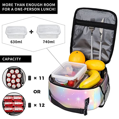 cuesr Tie Dye Lunch Box Kids Girls Boys Insulated Cooler Thermal Cute Lunch Bag Tote for School