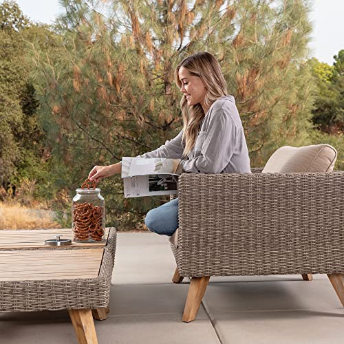 2 Large 1-Gallon Glass Canister Sets for Kitchen Counter with Stainless Steel Airtight Lids + Marker & Labels, Cookie Jar & Candy Jar for Buffet, Coffee & Flour Jars, Laundry Room Storage & Pantry