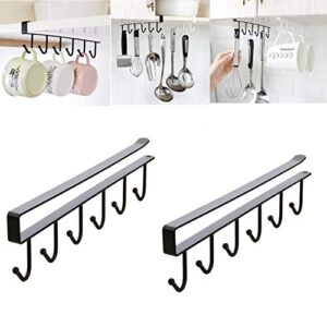 mug holder,coffee cup holder,kitchen utensil storage hook,cabinet storage hook,wall mounted home storage hooks for pots,pans,spoons,spatulas,and cooking accessories and other kitchen hardware-2 pcs