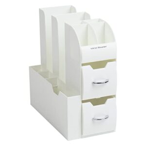 Mind Reader CAD01 Coffee Condiment Organizer-White, 6 x 12 x 12